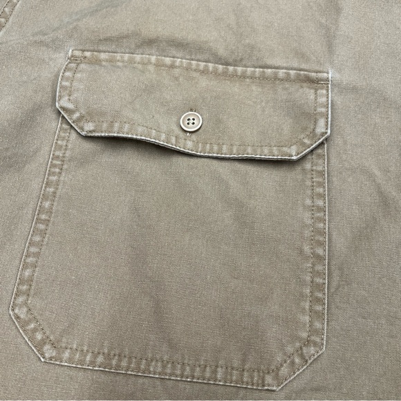 Cabela’s Thick Cotton Canvas Shirt Mens 3XL Tall Pockets Work Fishing Chore Barn - Picture 3 of 8